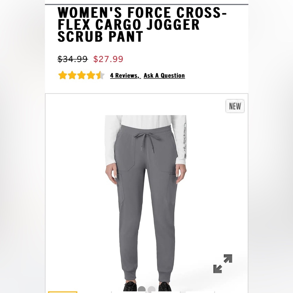 Cargo scrub pants. *WORN ONE TIME* perfect condition